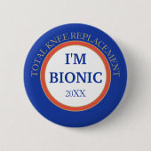 Fun! Bionic (knievervanging) Ronde Button 5,7 Cm (Voorkant)