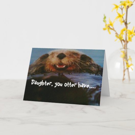 FUN BIRTHDAG VOOR DE DOCHTER KAART (Gele Bloem)