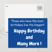 Fun Birthday Briefkaart (Voorkant / Achterkant)