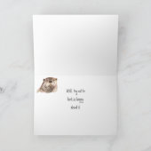 Fun Birthday Cute Otter Natuur, Wildlife Kaart (Binnen)