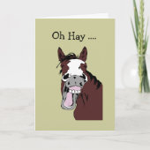 Fun Birthday Great Day to Horse Around Kaart (Voorkant)