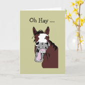 Fun Birthday Great Day to Horse Around Kaart (Gele Bloem)