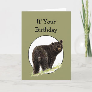 Fun Birthday Grin and Beer it, Waterverf Animal Kaart