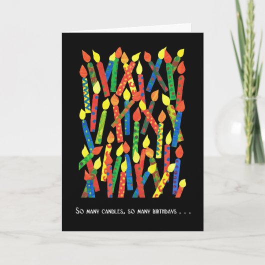 Fun Birthday-kaart met kaarsen Kaart (Voorkant)