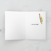 Fun Birthday-kaart met kaarsen Kaart (Binnen)