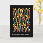 Fun Birthday-kaart met kaarsen Kaart (Gele Bloem)