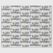 Fun Birthday Mice met Polka Dots Cadeaupapier (Vlak)