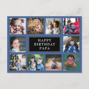 Fun Birthday Photo Collage Briefkaart