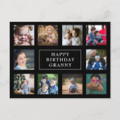 Fun Birthday Photo Collage Briefkaart (Voorkant)