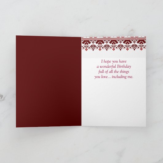 Fun Birthday to One I love Oekraïense Folk Ethnic Kaart (Binnen)