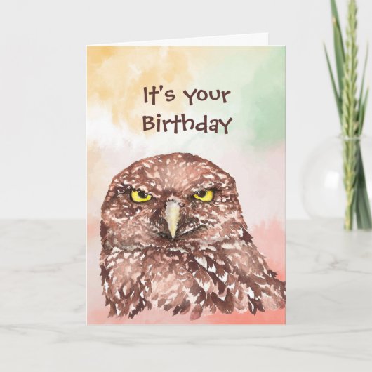 Fun Birthday voor mensen die de vogelgriep haat Feestdagen Kaart (Voorkant)