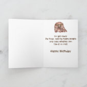 Fun Birthday voor mensen die de vogelgriep haat Feestdagen Kaart (Binnen)