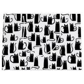 Fun Black Cat Groot Cadeauzakje (Voorkant)