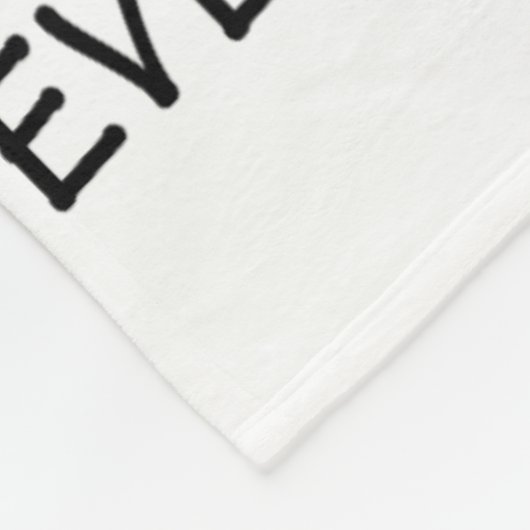 Fun Black Cat It's Fine I'm Fine Everything Is Fin Fleece Deken (Hoek)