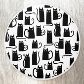 Fun Black Cat Keramische Knop