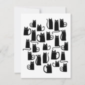 Fun Black Cat Notitiekaartje (Voorkant)
