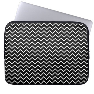 Fun Black Chevron Zig Zag-laptophoes Laptop Sleeve