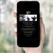 Fun Black Crawfish Boil 3 Foto Graduparty Kaart