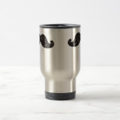 FUN BLACK GLITTER MUSTACHE REISBEKER (Center)