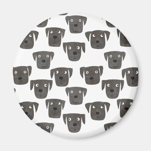 Fun Black Labrador Retriever Dog Magneet (Voorkant)