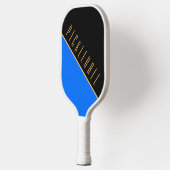 Fun Black Oranje Blue Diagonal Slant Pickleball Pickleball Paddle (Links)
