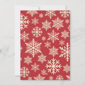 Fun Black Script Santa Reindeer Name Kerstmis Feestdagenkaart (Achterkant)