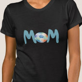 Fun Black Soccer Mom Mother's Day Watercolor  T-shirt