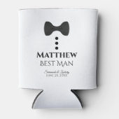 Fun Black Stropdas Best Man Wedding Foam Koelbox Blikjeskoeler (Voorkant)