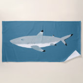 Fun Black Tipped Reef Shark Strandlaken (Voorkant)