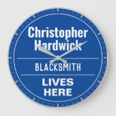 Fun Blacksmith Wall Plaque Style - Grote klok (Voorkant)