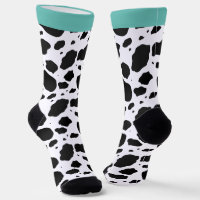 Fun Blauwgroen Animal Koe Print