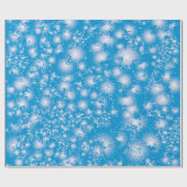 Fun BLUE Abstracte inkt Super Splash-patroon Cadeaupapier (Vlak)