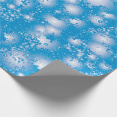 Fun BLUE Abstracte inkt Super Splash-patroon Cadeaupapier (Hoek)