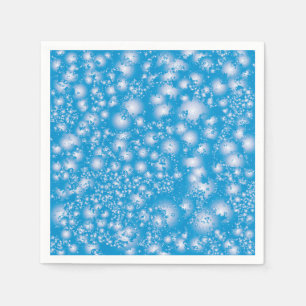 Fun BLUE Abstracte inkt Super Splash-patroon Servet