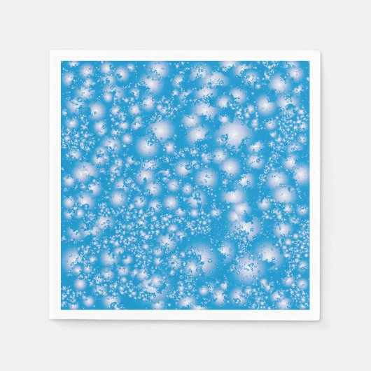 Fun BLUE Abstracte inkt Super Splash-patroon Servet (Voorkant)