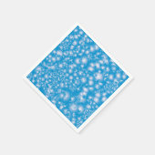 Fun BLUE Abstracte inkt Super Splash-patroon Servet (Hoek)