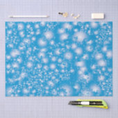 Fun BLUE Abstracte inkt Super Splash-patroon Tissuepapier (Craft)