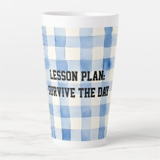 Fun Blue and White Sarcastic quote for teachers Latte Mok