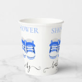 Fun Blue Baby Shoes BABY SHOWER Papieren Bekers (Rechts)