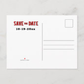 Fun Blue Comic Super Family Reünie Sla de datum op Uitnodiging Briefkaart (Achterkant)