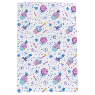 Fun Blue en Paarse sneeuwbeker en Lollipop Medium Cadeauzakje