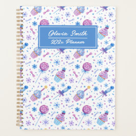 Fun Blue en Paarse sneeuwbeker en Lollipop Planner