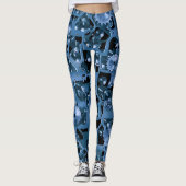 Fun Blue Gears. Leggings (Voorkant)