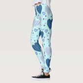 Fun Blue Hearts Leggings (Links)