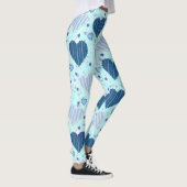 Fun Blue Hearts Leggings (Rechts)