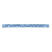 Fun Blue Leopard Print Ribbon Satijnen Lint (Voorkant)