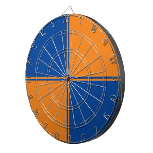 Fun Blue & Orange Dartboard  Dartbord (Voorkant Rechts)