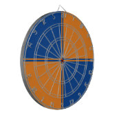 Fun Blue & Orange Dartboard  Dartbord (Voorkant Links)