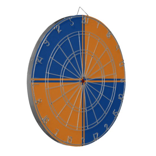 Fun Blue & Orange Dartboard  Dartbord (Voorkant Links)