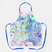 Fun Blue Pink & Green Paint Spletters & Splashes Schort (Voorkant)